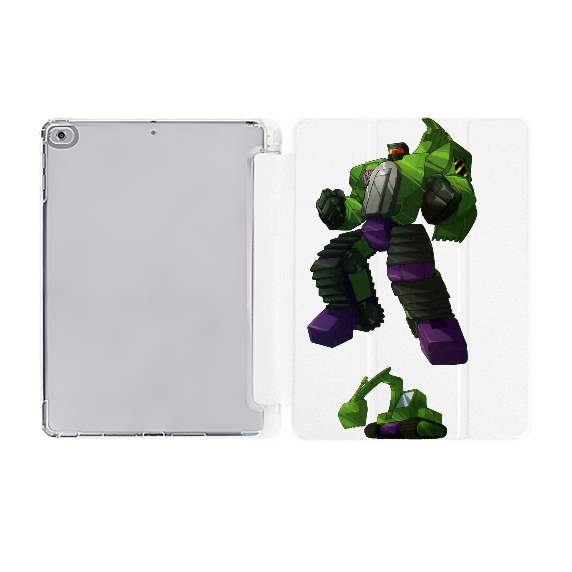 （画像用）  IPad ケース ペン収納付き 三つ折りスタンド PUレザー×シリコン 対応機種9.5/10.5/10.9インチ